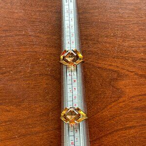 Vintage Topaz/Citrine Stamped 18k  HGE Rings Sizes 5 and 8 1/2